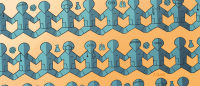 illustration of nurses in a paper cutout